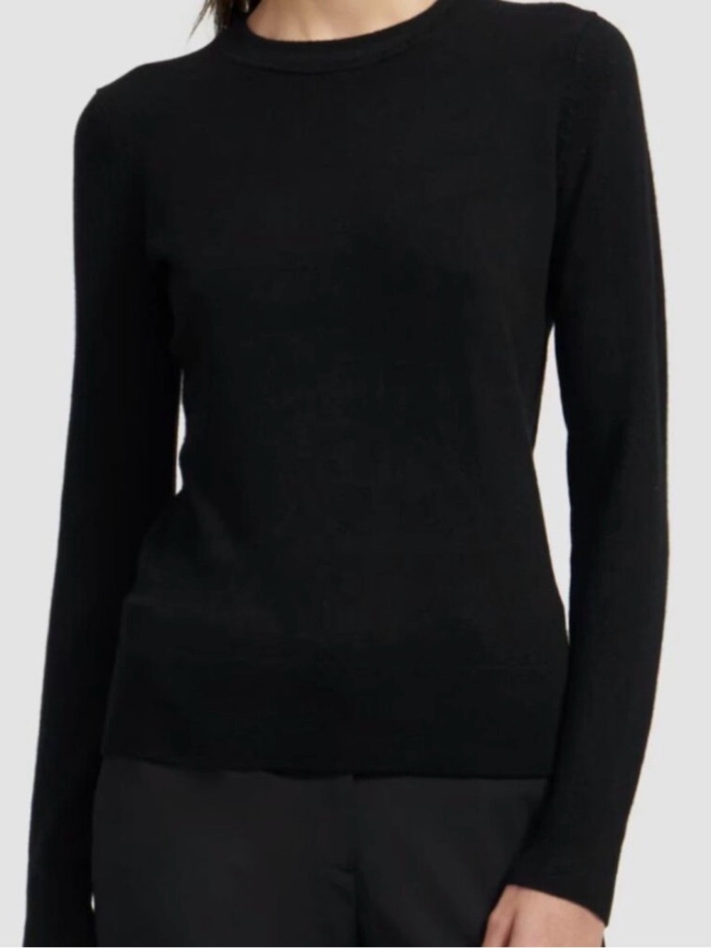 Theory Kaylenna Cashmere Sweater Black Medium Crewneck
